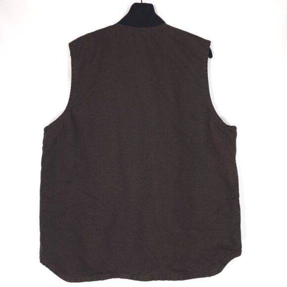 Carhartt Men's Vintage Y2K Sandstone Arctic Quilt V02 Brown Vest Jacket L TALL - Picture 3 of 14